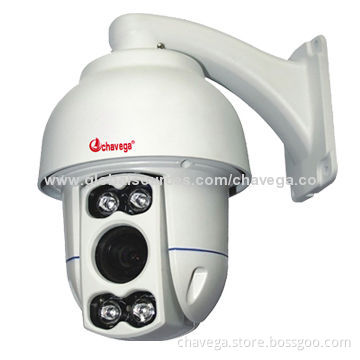 1/2.8-inch 10x Optical Zoom 700TVL Mini Outdoor High-speed PTZ Dome Camera with 50m IR Distance